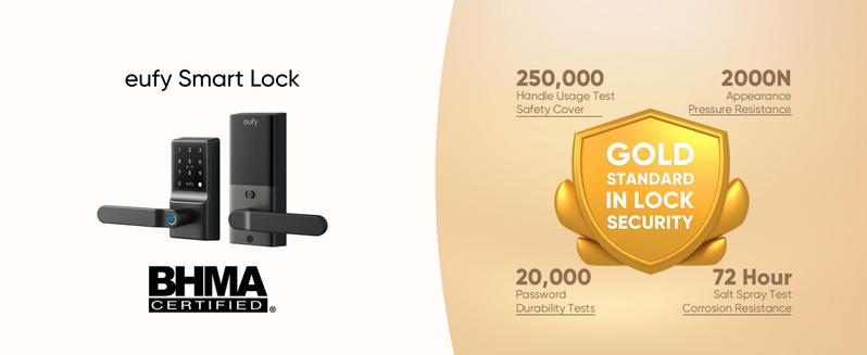 eufy Smart Lock C33, Keyless Fingerprint Door Lock with Handle, Integrated Wi-Fi, Remote Control via App, Biometric Entry Knob, Auto-Locking, IP53 Waterproof (2025 New Version) eufy Smart Lock C33, Keyless Fingerprint Door Lock with Handle, Integrated Wi-Fi, Remote Control via App, Biometric Entry Knob, Auto-Locking, IP53 Waterproof (2025 New Version)