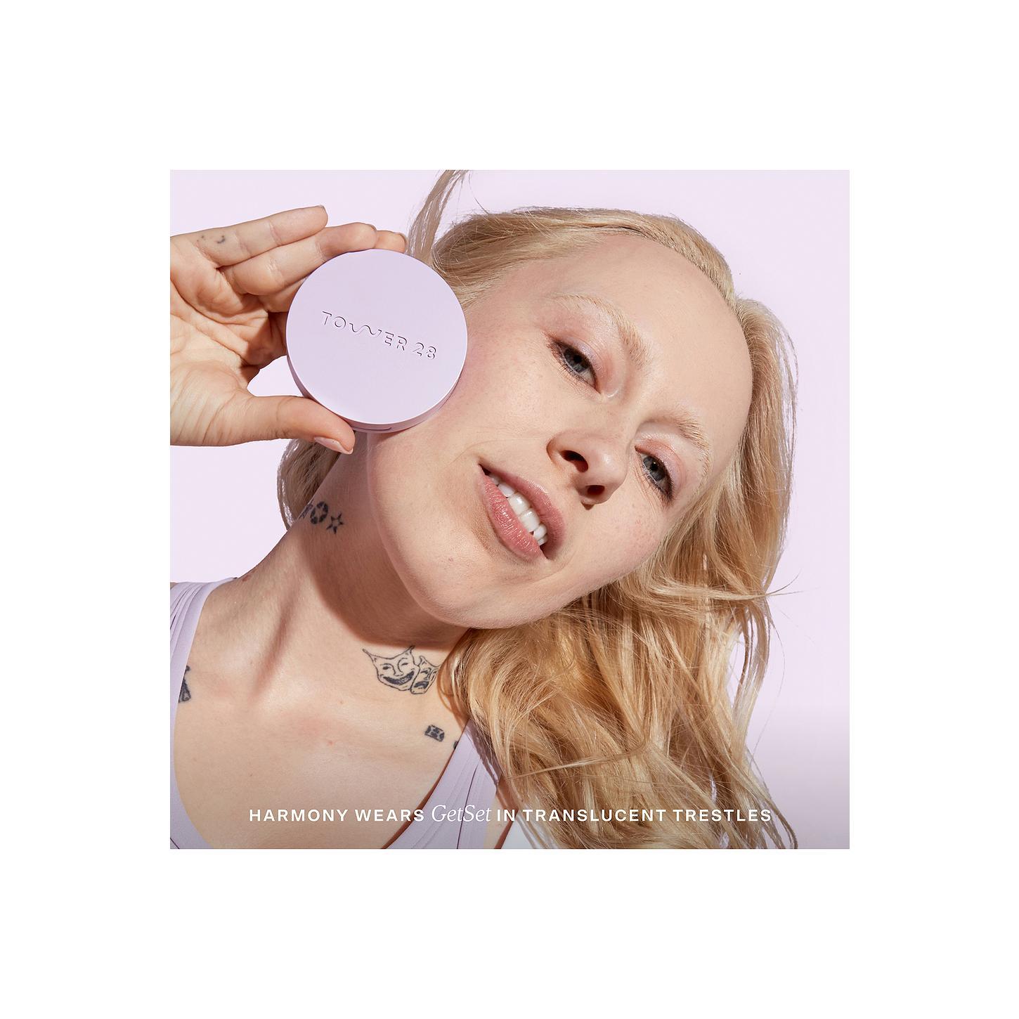 Tower 28 Getset Blur + Set Pressed Powder in Translucent Trestles