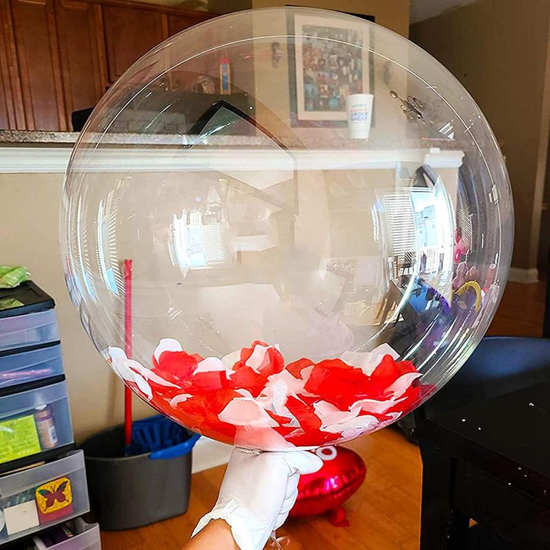 40 Pcs Bobo Balloons Transparent Bubble Bobo Balloon Party Bobo Balloons Clean Bobo Balloons for Christmas Wedding
