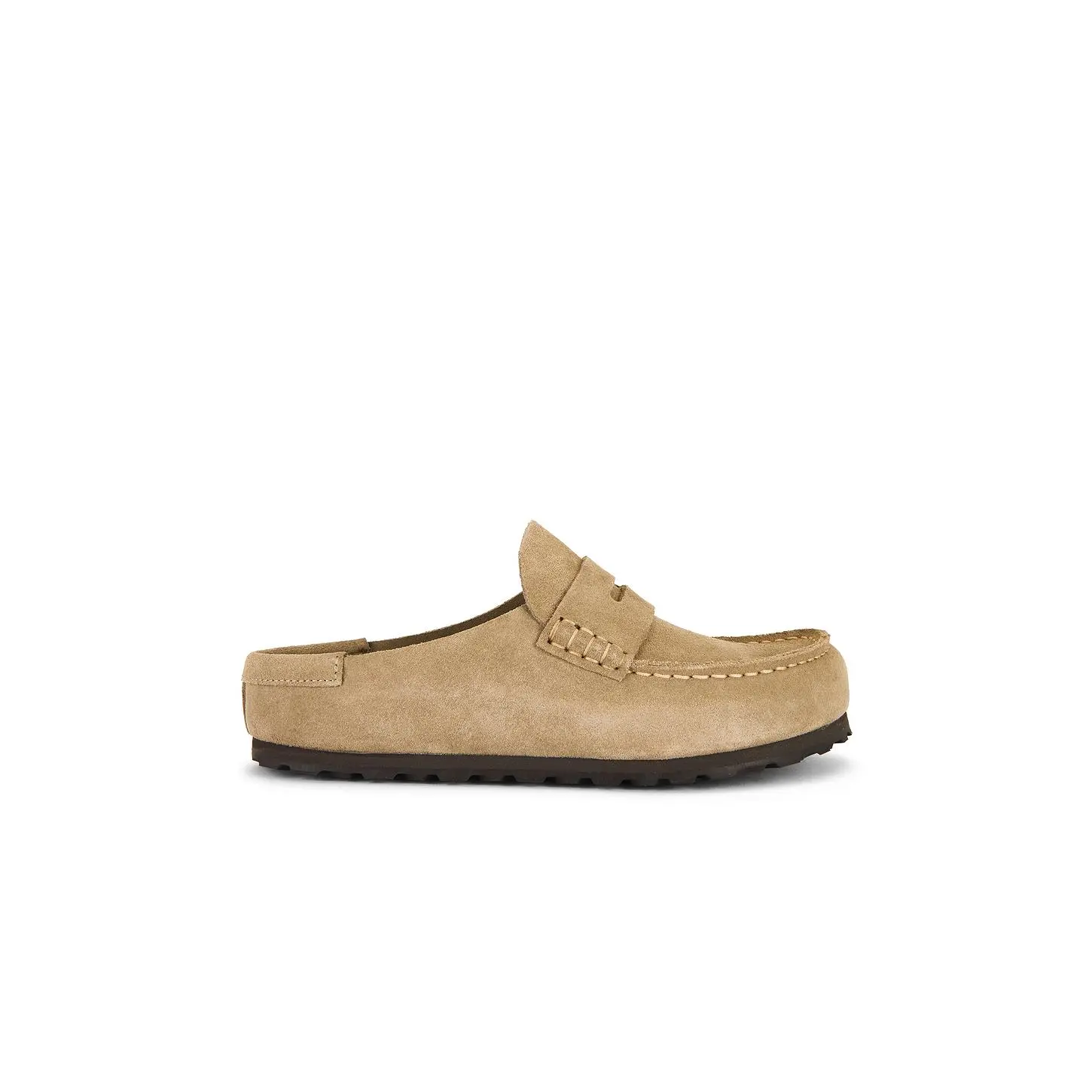 BIRKENSTOCK Naples 2.0 Grip Clog in Taupe Suede