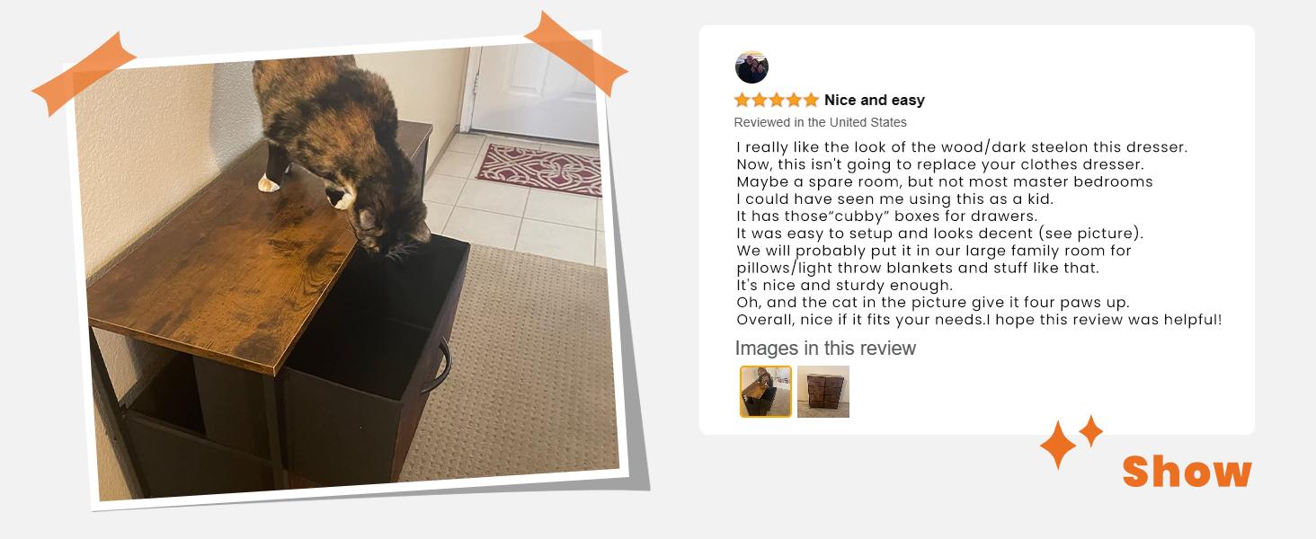 【New Color】Cupboards Cabinets Dresser - Fabric Storage Tower with 8 Drawers, Bedroom Organizer, Chest of Drawers with Fabric Bins, for Bedroom, Closet, Entryway