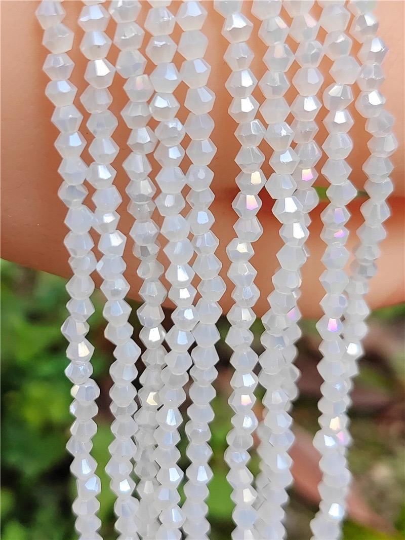 【C004】4mm Crystal glass bicone beads Pointed Beads Diamond faceted Beads DIY Jewelry Bracelet Accessories Loose Beads Beading Making