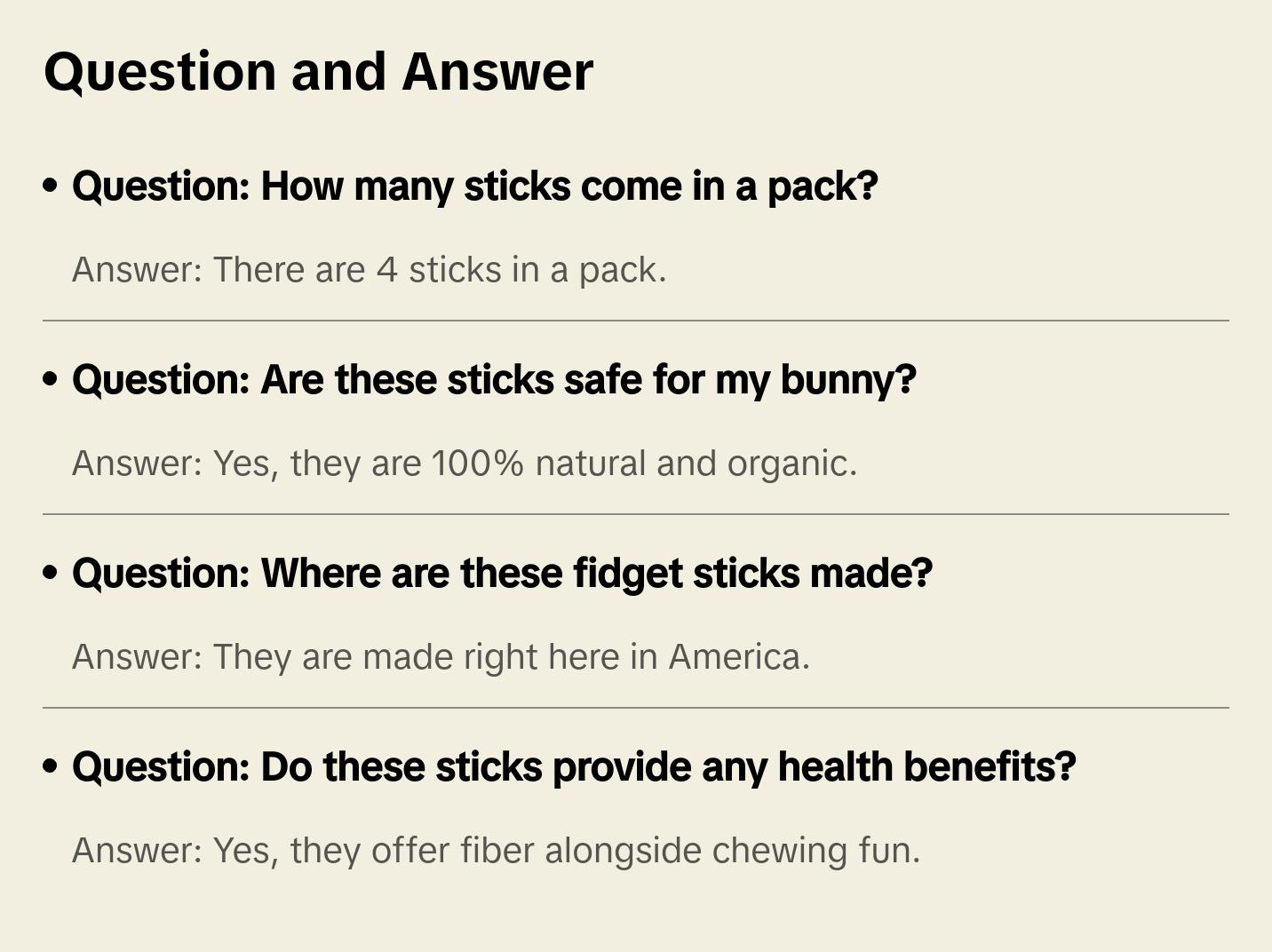 Rye Fidget Sticks (4 sticks)