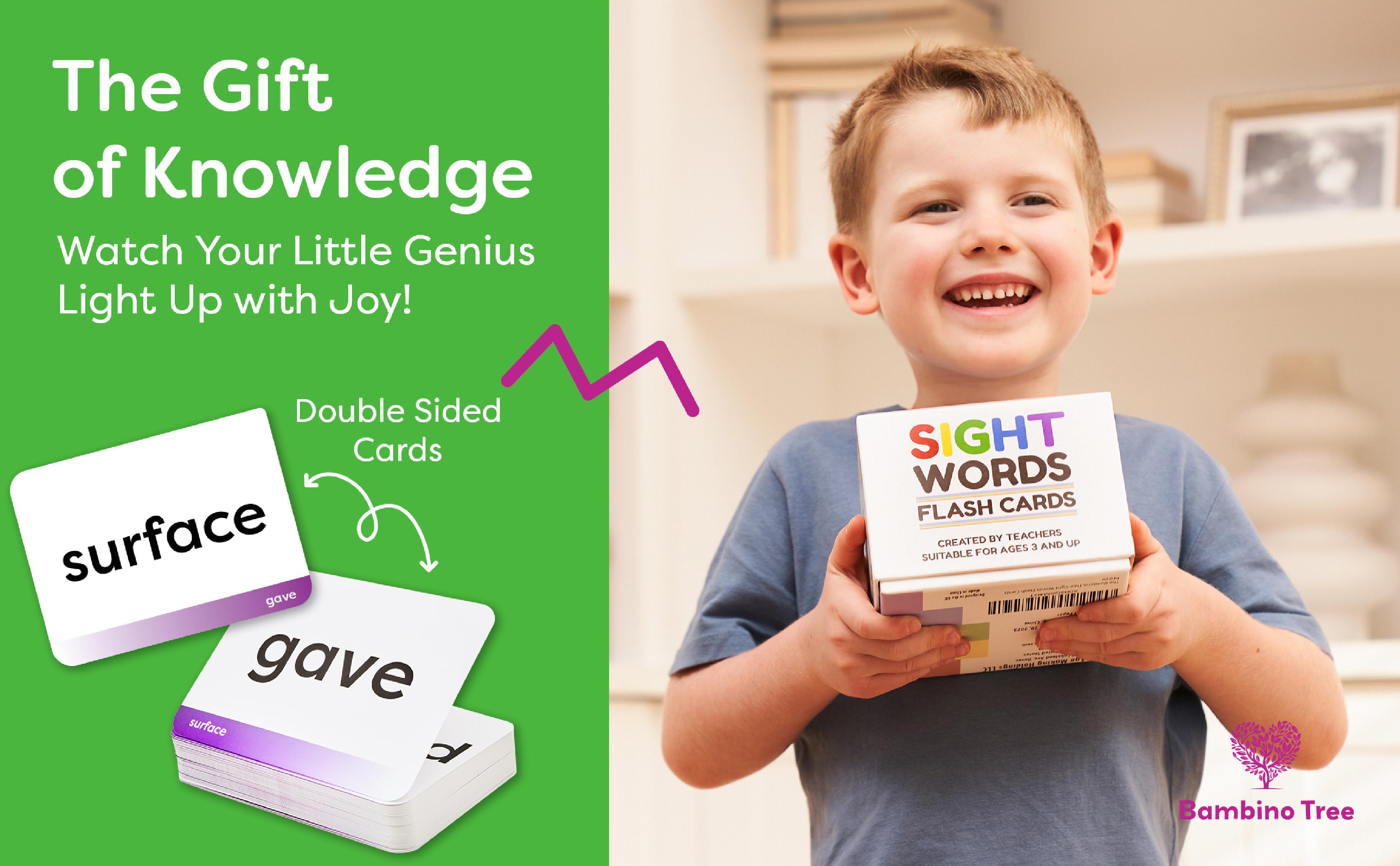 Sight Words Flash Cards - 600 Words from Dolch's & Fry's Lists for Kindergarten, 1st, 2nd, 3rd & 4th Grade