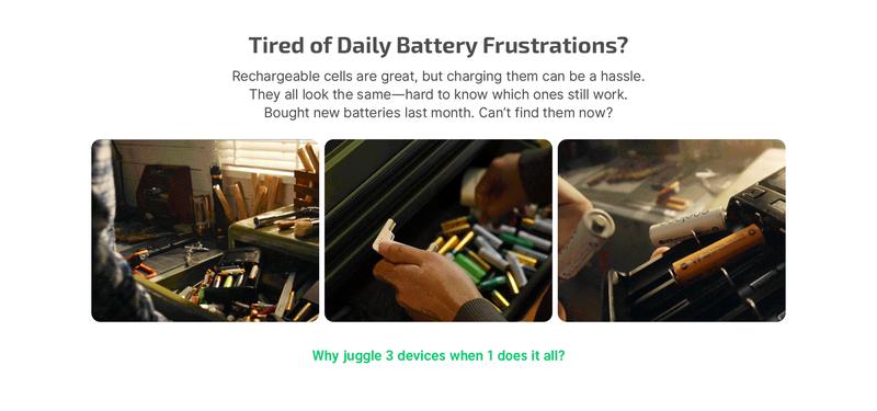 OLIGHT Ostation X Battery Charger for NiMH AA Rechargeable Battery, Charging, Testing, Storage, 3-in-1 Automatic Design