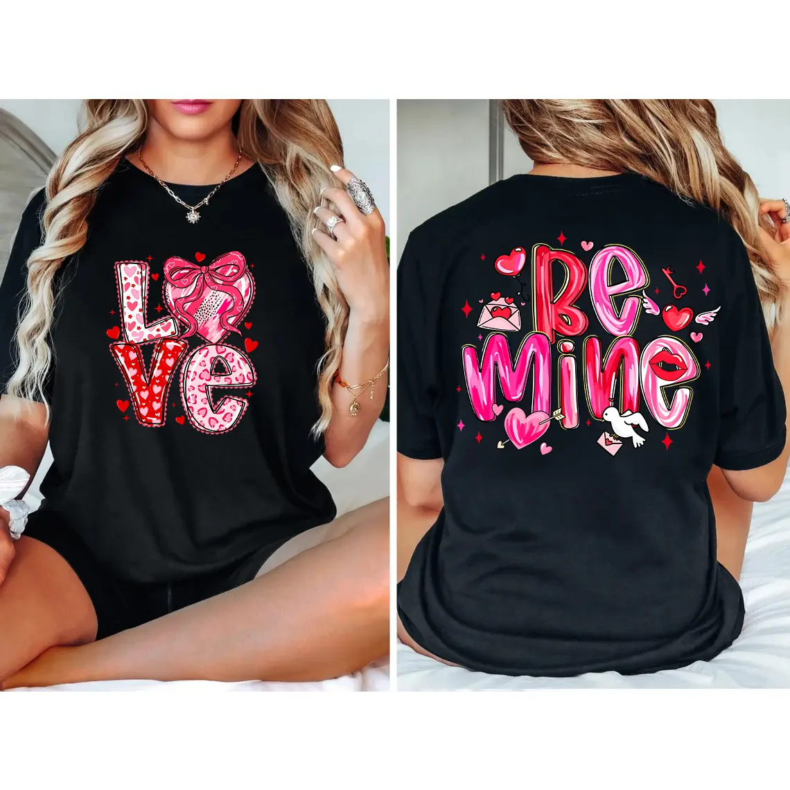 100% Cotton Double-Sided Love Shirt, Cupid Says Be Mine, Great Gift for Teens Avoiding V-Day Pressure. #   teen single #   AntiValentineVibes #   TikTokFinds
