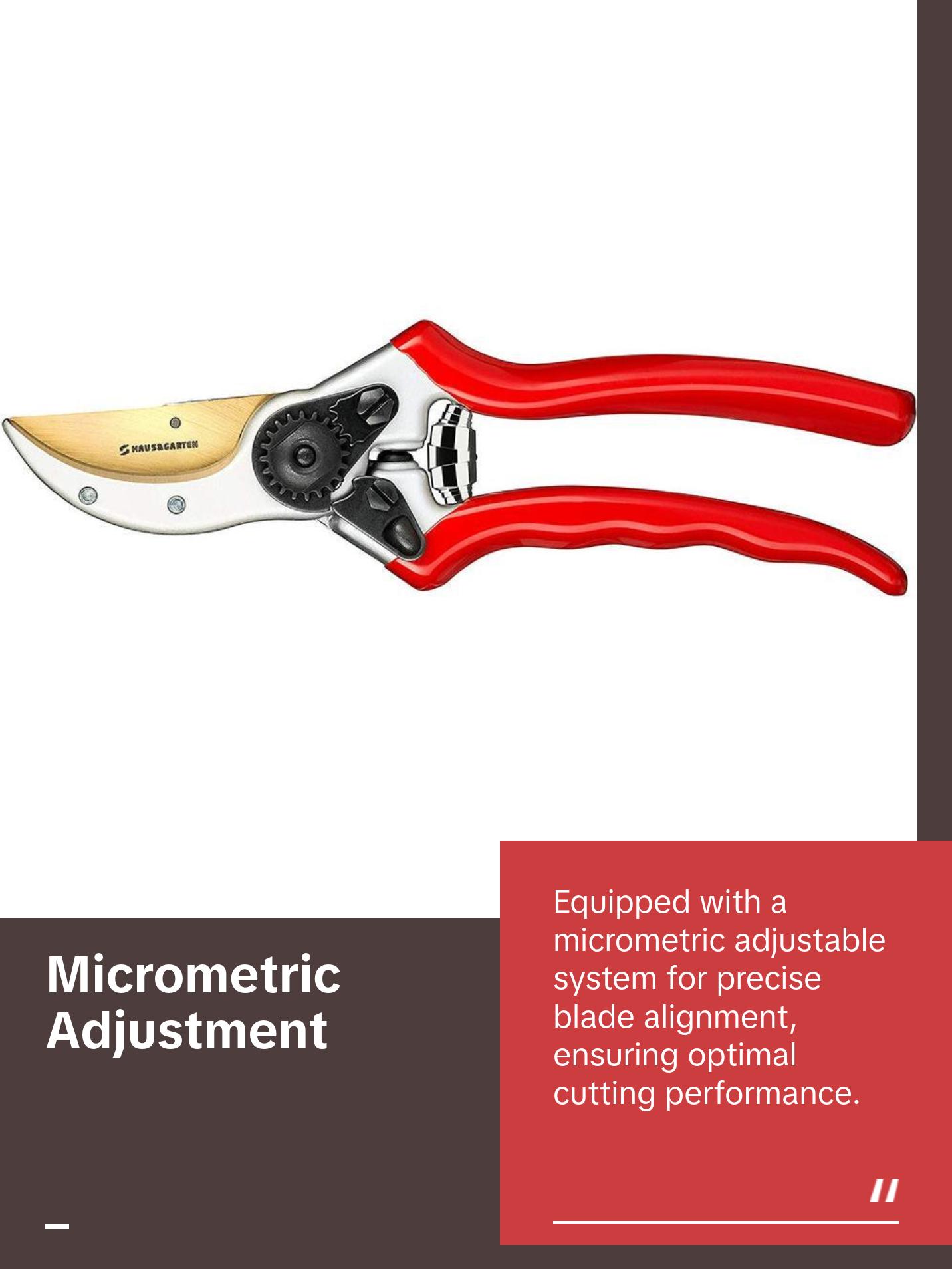 Titanium Pruning Shears - Heavy-Duty Bypass Classic Style by Classic Style