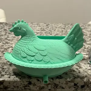 Hen on nest sponge holder with drain