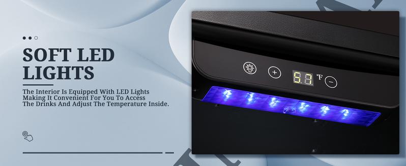 Antarctic Star Beverage Refrigerator Cooler-68 Can 16 Bottle Mini Fridge for Soda Beer Wine Champagne,Glass Door, Knob Control,Drink Dispenser, for Home and Bar,1.7Cu.Ft,Black wine  cooler