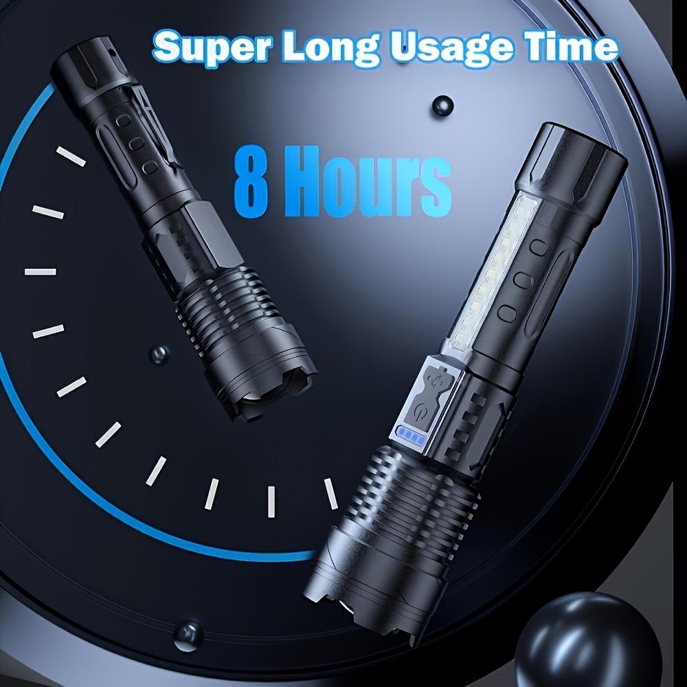 BUY 1 GET 1 Rechargeable handheld Flashlight 5 Light Modes White Red Blue USB-C Charging Battery Indicator Zoomable Beam for Outdoor garden Use nighttime security BUY 1 GET 1 Rechargeable handheld Flashlight 5 Light Modes White Red Blue USB-C Charging Battery Indicator Zoomable Beam for Outdoor garden Use nighttime security