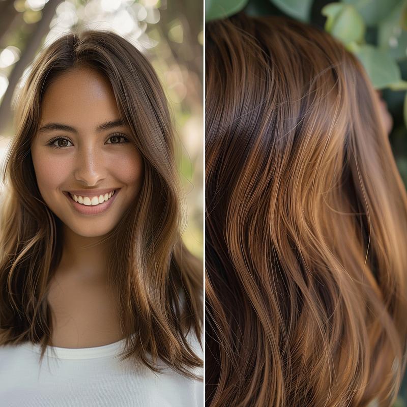 WearNGO 14 Inch Straight Clip in Hair Extensions 4 Pcs Set, 135g Super Thick Synthetic Hairpieces with Lace Weft, Double Weft Heat Resistant Natural Hair for Women (Multiple Colors)