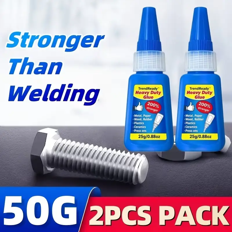2PCS Multi-functional Strong Quick-drying Glue, Suitable For Various Materials Such As Shoes, Ceramics, Plastics, Wood And Metals, Transparent And Waterproof, Super Glue, Strong Glue, Welding Glue, Craft Glue, Rhinestone Adhesive, Wood Glue