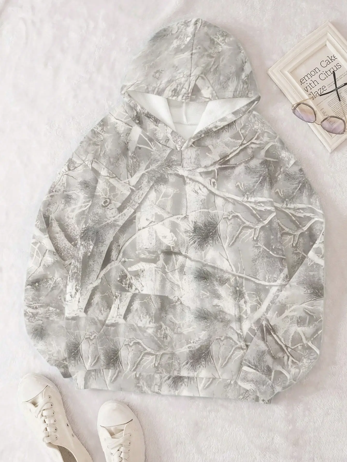 Comfort Hoodies – Oversized Camouflage Pullover Hoodie with Pocket, Long Sleeve Tops, Fall Tops, Women’s Fall Clothing, camohoodie