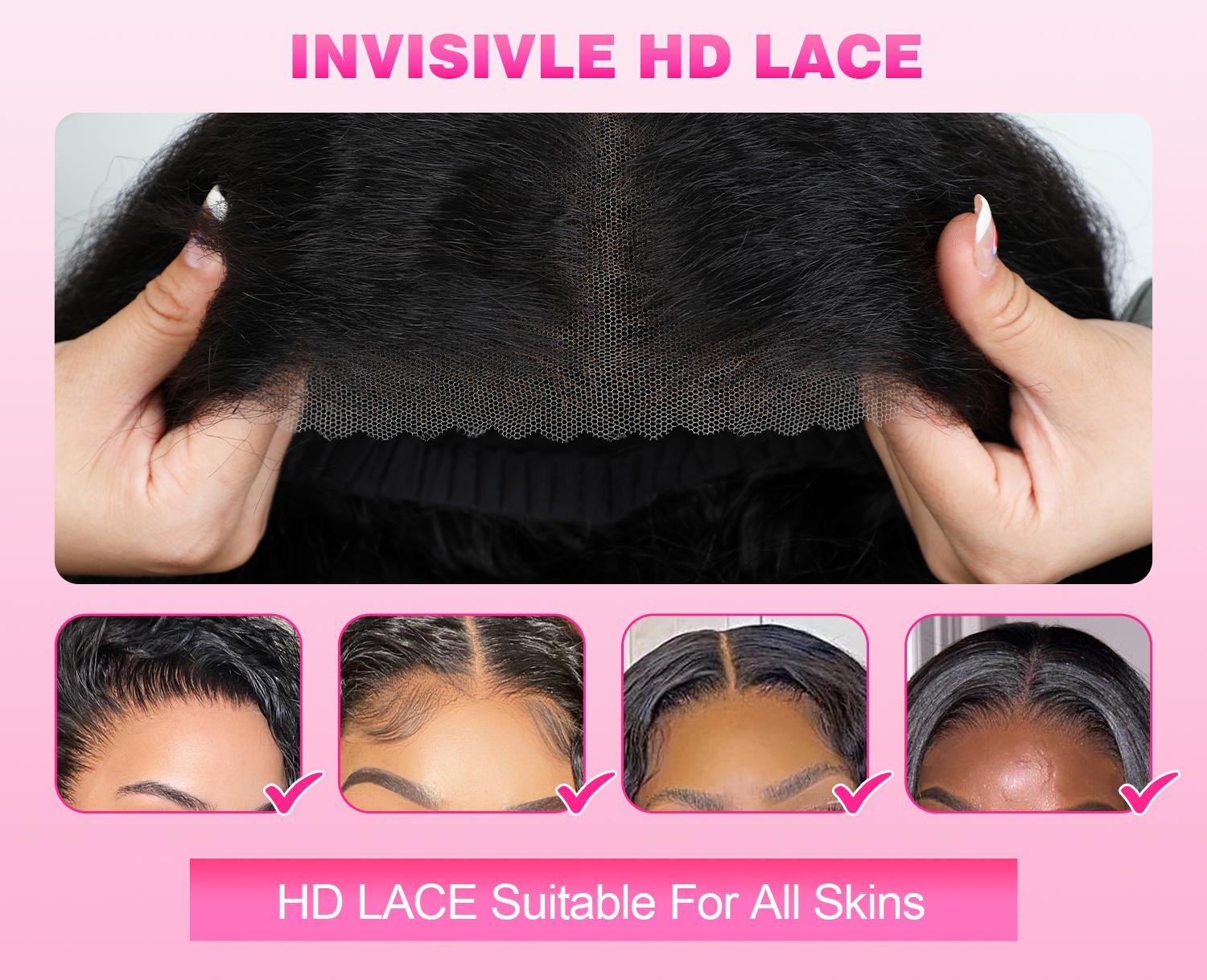 [Clearance Sale] Reshine Afro Curly Wear Go Glueless Human Hair Wigs Pre-cut HD Lace Wigs For Women