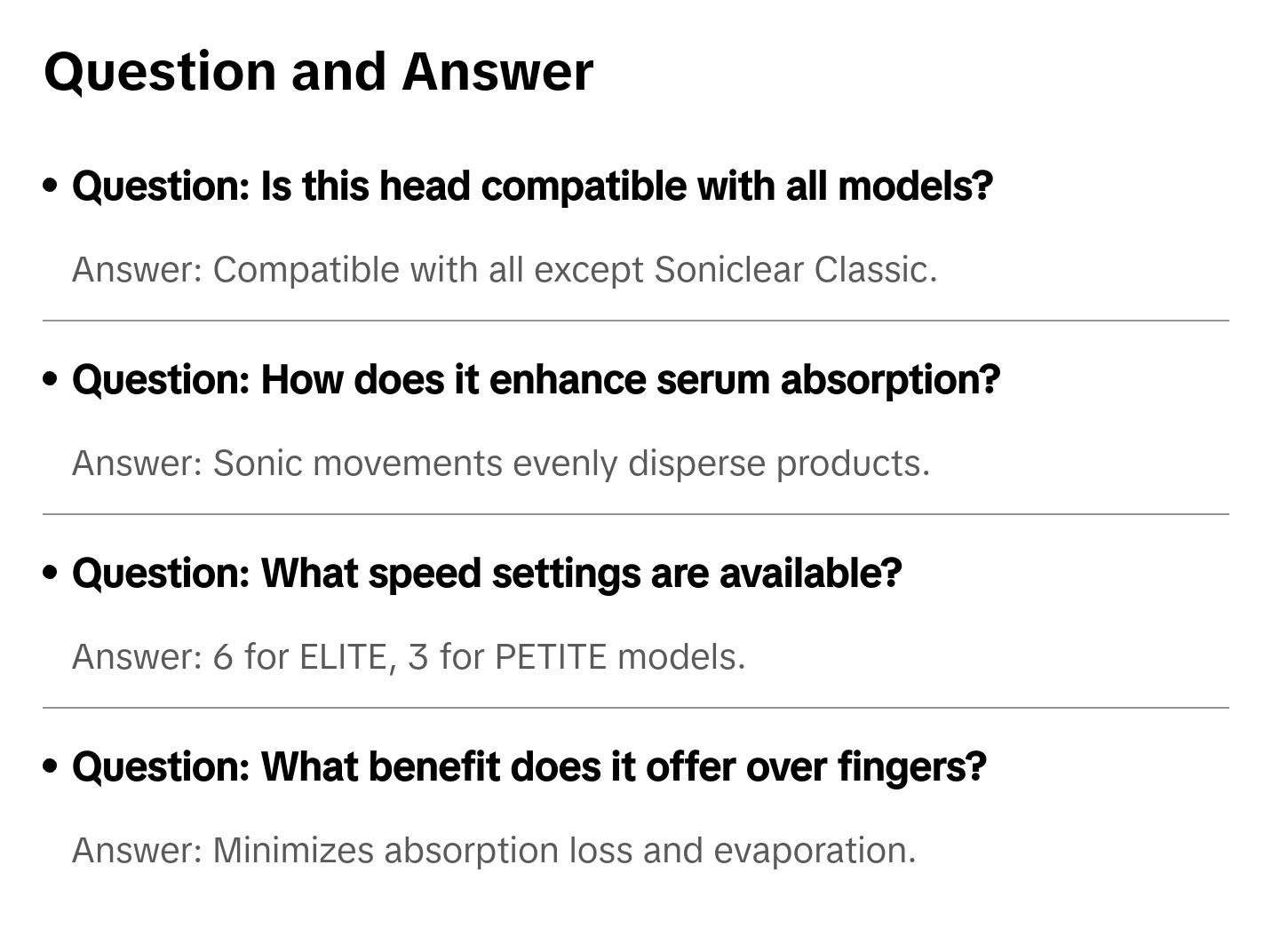 Soniclear Serum Infusion Head