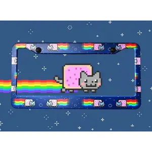 Nyan Cat License Plate Frame