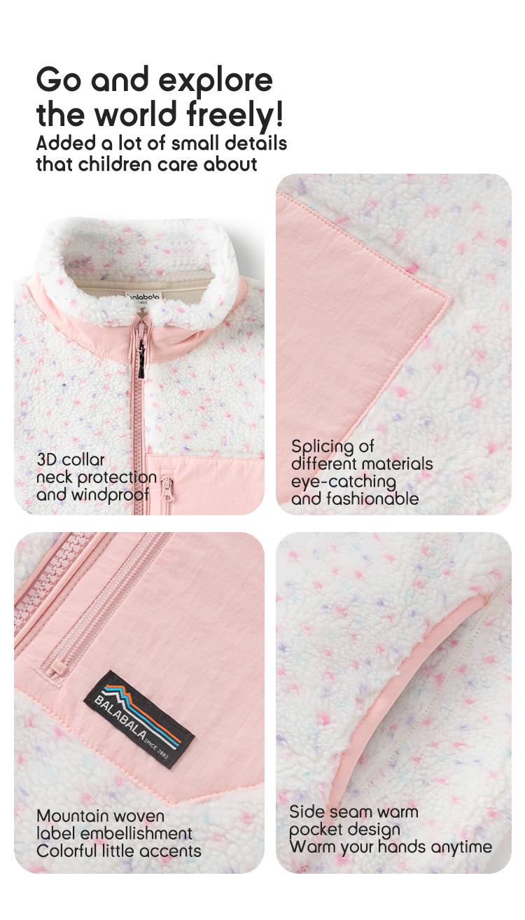 Balabala Soft Fleece Coats for Kids - Warm & Comfortable All Season Long Casual Jackets for Little Ones