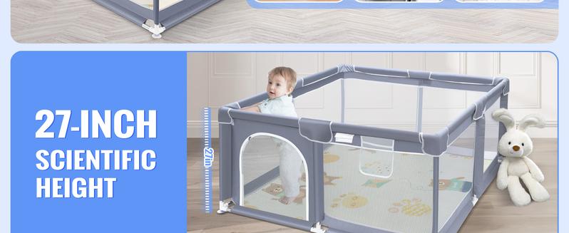 Suposeu Baby Playpen with Mat,Portable Baby Play Yard for Toddler,Safety with Soft Breathable Mesh,Indoor and Outdoor,Large Kids Activity Centery Suposeu Baby Playpen with Mat,Portable Baby Play Yard for Toddler,Safety with Soft Breathable Mesh,Indoor and Outdoor,Large Kids Activity Centery
