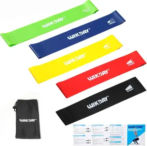 Resistance Bands for Working Out Exercise Loop Bands Workout Bands Set for Men Women Body Stretching, Crossfit Training, Home Workout, Physical Therapy, Booty Legs, Set of 5