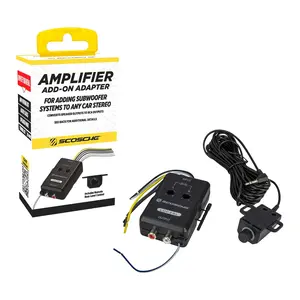 LOC2SL Line Output Converter with Remote Control Knob - 2CH High/Low RCA Converter Car Audio - Ideal for Subwoofer Amp - Line Level Converter for Car Stereo - Easy Installation - Quality Sound