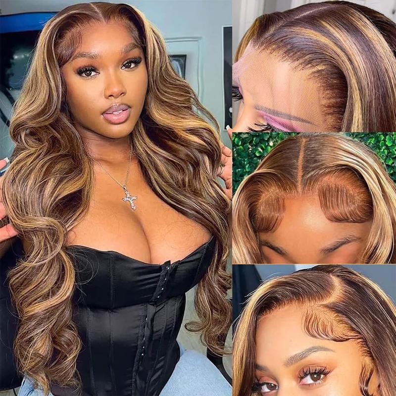 [Combo sale 30''&30'']Buy 1 get 2 Wig 30 Inch Highlight Ombre Lace Front Wig Human Hair 13x4 HD 613 and 4/27 Body Wave Lace Frontal Wigs Human Hair