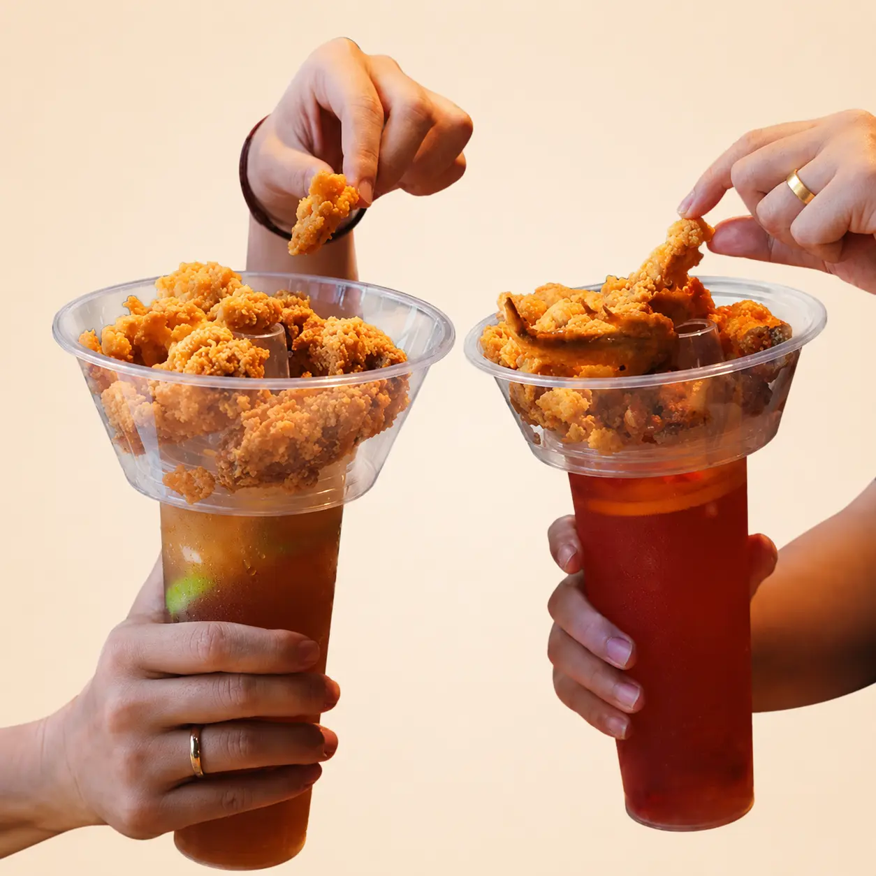 10 Pcs Disposable Snack Cups French Fries Drink Containers Takeaway Food Boxes PartyDessert Packaging
