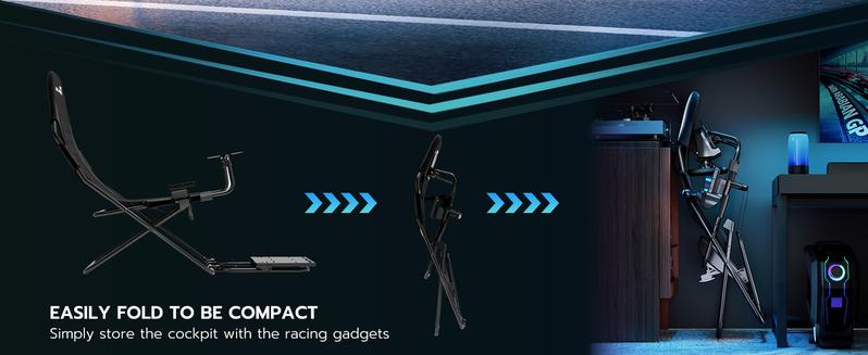 ARES WING Racing Simulator Cockpit, Racing Wheel Stand with Seat, Formula and GT Sim Racing Cockpit Compatible with Fanatec, Thrustmaster, Logitech, Moza Racing Games on PS5, PS4, Xbox and PC