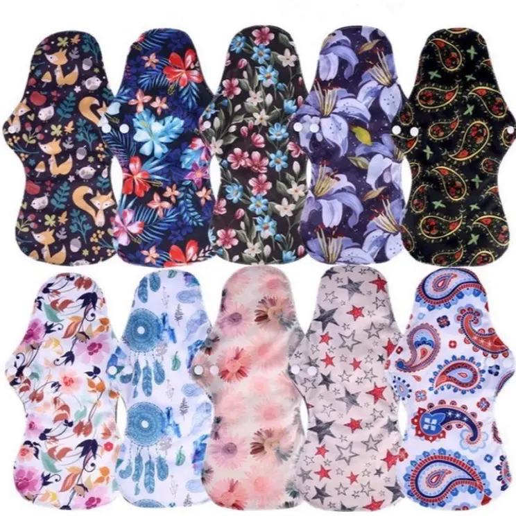 EverFlow Serenity Max Feminine Hygiene Products Sensitive Menstrual Pad Washable Pads Set of 5.