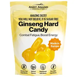 Andy Anand Sugar Free Ginseng Candy | Unique Blend of Energy & Focus Boosting Ginseng | Stevia Sweetened Candy - A Delicious and Healthy Treat 7 Oz