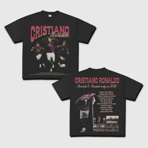 SOMEDAYTOMORROW X RONALDO 2008 Graphic Sport T-shirt, Bold Athletic Tee, Fitness Shirt, Vintage Soccer Player Shirt, Game Day Shirt, Sports Fan Tee, Playoffs, Y2K Streetwear, Gift for Him Gift For Her