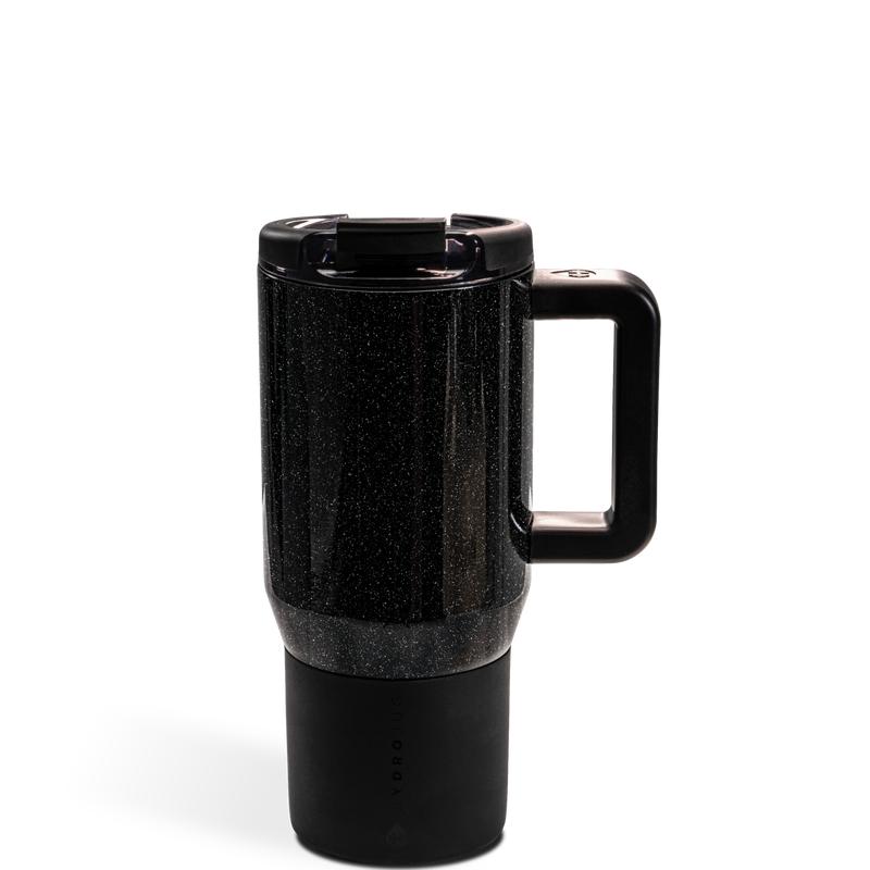 HydroJug Coffee Traveler 20 oz - Leak-Resistant, Ceramic-Lined Insulated Travel Coffee Mug for Hot or Cold Drinks with Flip Lid & Handle, Dishwasher Safe Coffee Tumbler, Spellbound