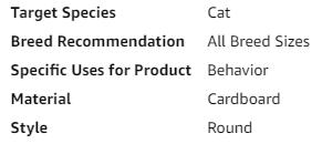 ScratchMe Cat Scratcher Post & Board Durable Scratching Pad Prevents Furniture Damage Black Marble REST&PLAY Feature Recyclable & Durable 17.32" X 17.32" X 6.13"