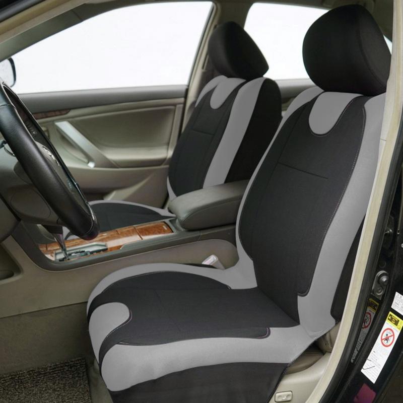 For Honda Accord/Civic/CR-V Car Seat Covers, Full Set Breathable Polyester Cloth Protectors Split Rear Bench Seat Auto Car Interiors Accessories Fit for Most Cars