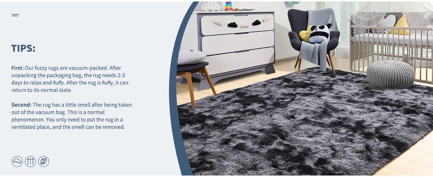 【February Restock Haul】Raybee Furniture Fluffy Rug For Living Room, Large Shaggy Tie-Dye Area Rugs,Non-slip Carpet for Bedroom,Soft Playroom Mat,Cool Rugs Home Decor New Year New Aura