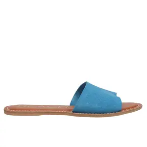 BEACH by Matisse Womens Cabana Slide Casual Sandals Casual - Blue