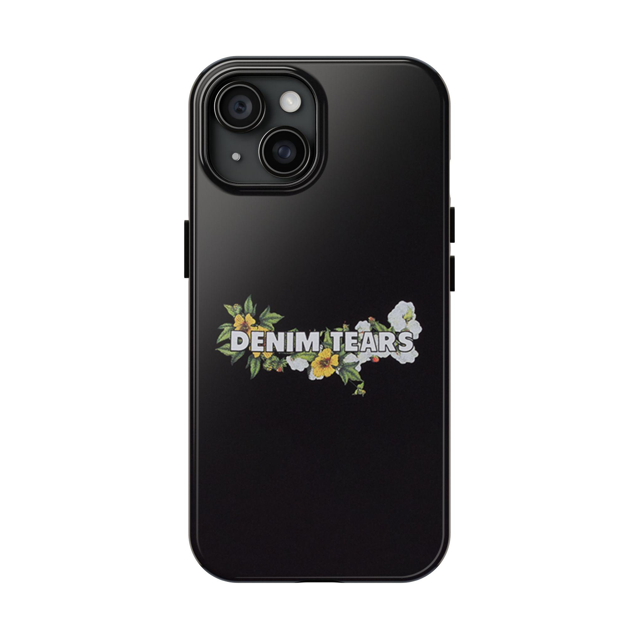 Floral Denim Tears Tough Phone Cases for iPhone 15 14 13 12 11 X Plus Pro Promax - Phone Accessories Protection Wireless Custom
