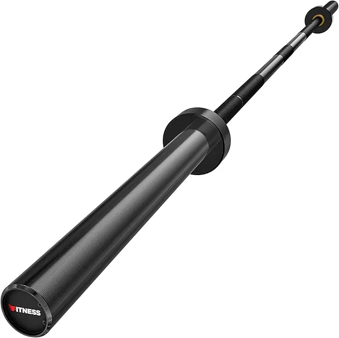 Bearbro Olympic Barbell 7ft (45lb) - 2 Inch Weight Bar for Strength Training, Weightlifting, Squat, Deadlift, Bench Press -1000lbs Capacity
