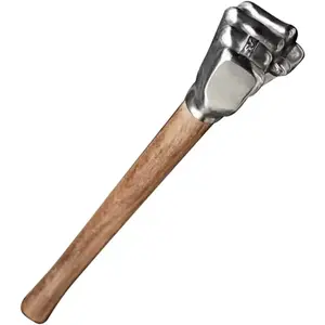 Multi-Purpose Solid Steel Fist Hammer | Walnut Handle | Ideal for Camping, Car Emergency & Home Use Kitchen Utensils meat must-have tool Hand Tools Diy Tools