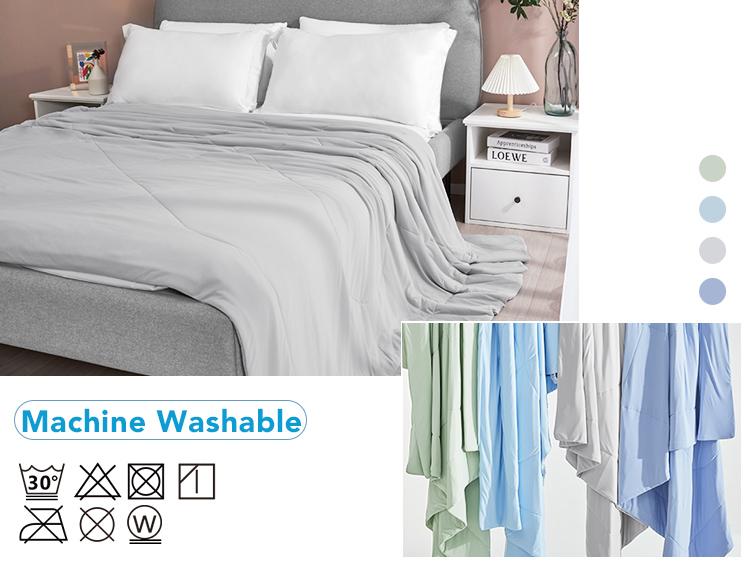 Deconovo Double-Sided Cooling Blanket – Cool Touch & Soft Comforter, Absorbs Body Heat, Sweat-Wicking & Breathable for Hot Sleepers