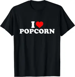I Love Popcorn T-Shirt