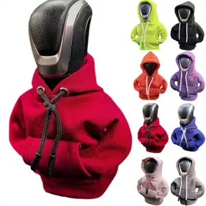 Gear Shift Hoodie, Gear Shift Cover, Universal Car Shift Knob Hoodie, Mini Hoodie for Car Shifter, Automotive Interior Cute Gadgets, Car Accessories and Decorations