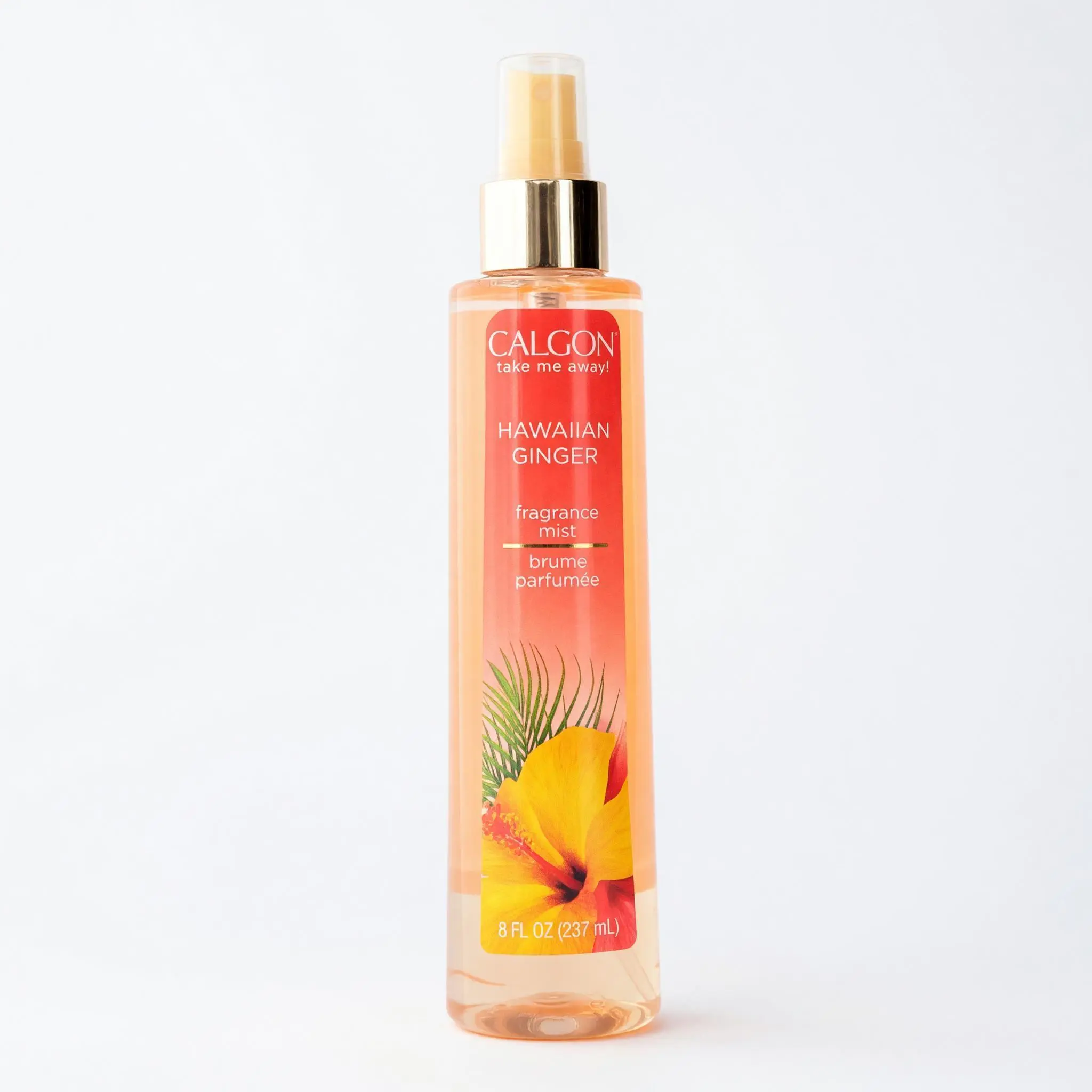 Calgon Hawaiian Ginger Fragrance Body Mist for Women, Refreshes Skin, Exotic Scent for Daily Use, 8 oz (237 mL), Mist Spray Bottle, Exotic Charm