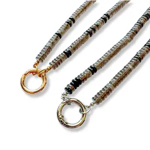 Centering Smoky Quartz BIGGER Carabiner Necklace