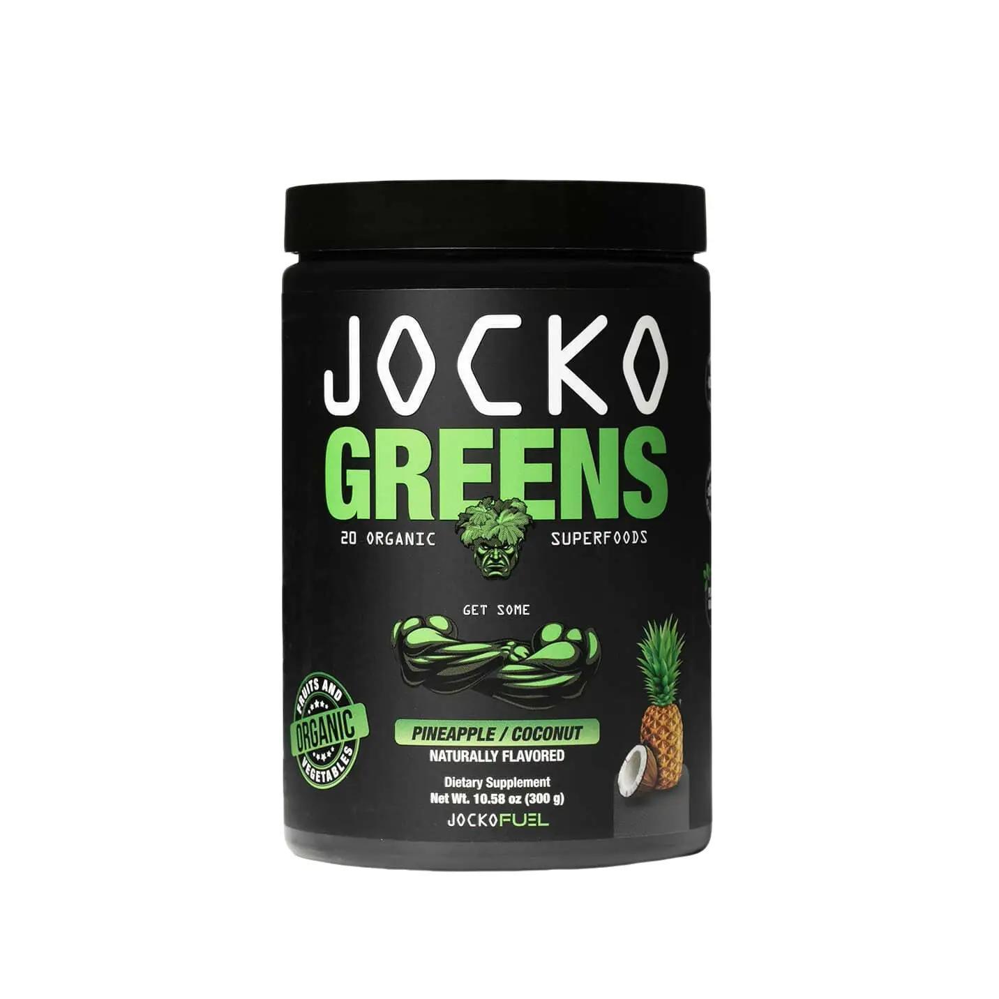 Jocko Fuel Greens Powder (Coconut/Pineapple Flavor) - Organic Greens & Superfood Powder for Healthy Green Juice Healthcare Dietary Supplement Edible
