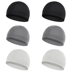 Warm Skull Caps 6PCS High elasticity Sports High-Stretch Unisex Winter Hat Cycling Cap Running Beanie Sweat-wicking Windproof Outdoor Comfortable Sleep activities all seasons