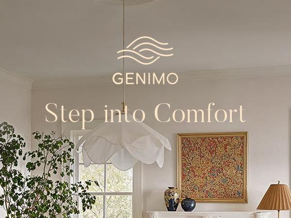 GENIMO Retro Collage Floral Geometric Rug For Living Room Bedroom Dining Room Washable Non-Slip Soft Texture Multi-Scene