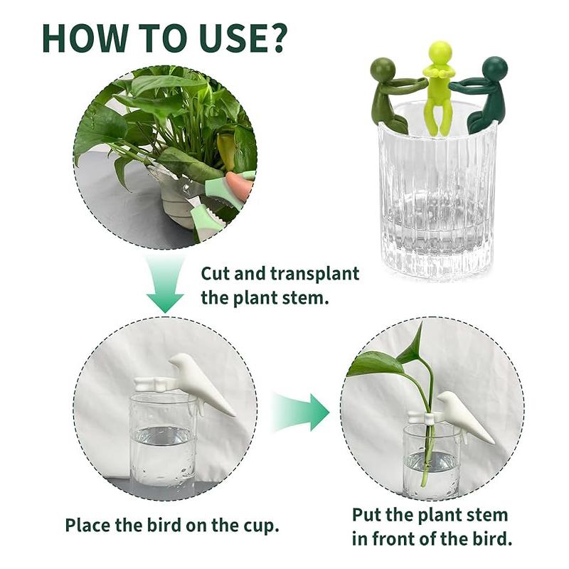 【FaddishDeal】3/6PCS Friends of plant reproduction;Leaf supports for sprouting and cutting, lovely decorations, gifts for indoor garden plant lovers, etc Springtok.