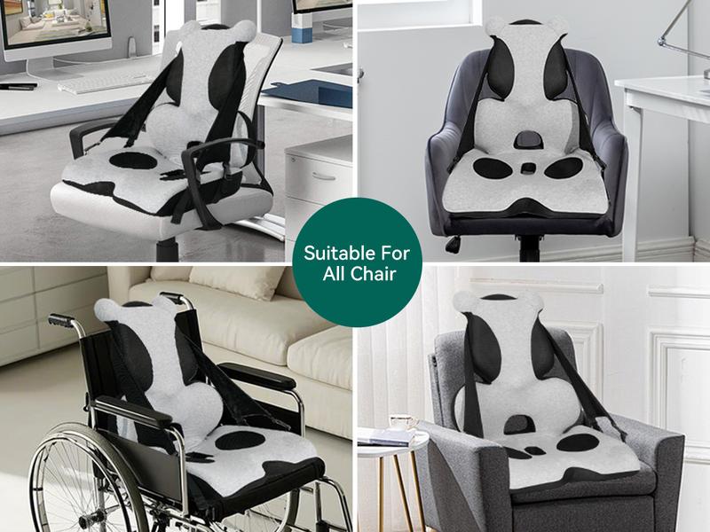 Snailax Memory Foam Lumbar Support Pillow, Car Seat Cushion, Office Chair Cushion, One Piece Chair Pad, Improve Posture, Sciatica, Hip & Back Coccyx Tailbone Pain