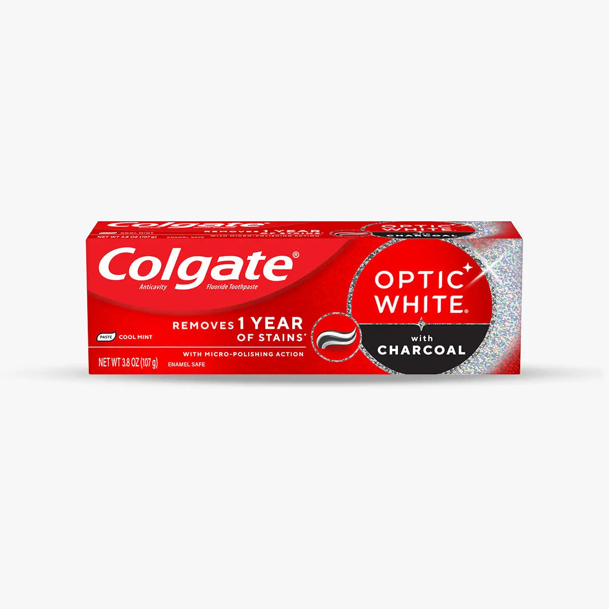 Colgate Optic White with Charcoal Teeth Whitening Toothpaste