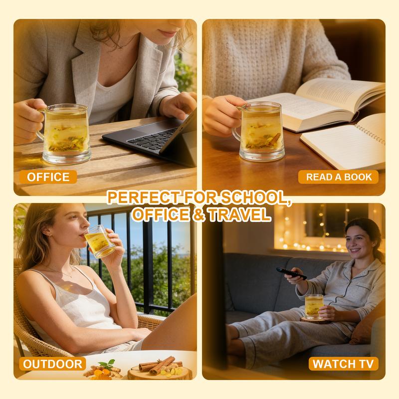 Turmeric and Cinnamon Tea: 100% natural, rich in turmeric, ginger, and cinnamon. Suitable for the ketogenic diet, dairy-free, sugar-free, caffeine-free, gluten-free, a vegan and healthy drink that aids digestion. 60-sachet value pack of herbal tea.